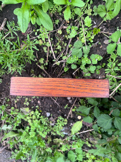 oak wood heartwood memorial photo frame top down view